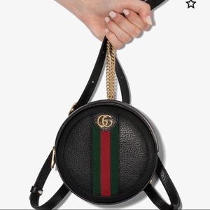 Gucci Ophidia Mini Leather Backpack- Black
